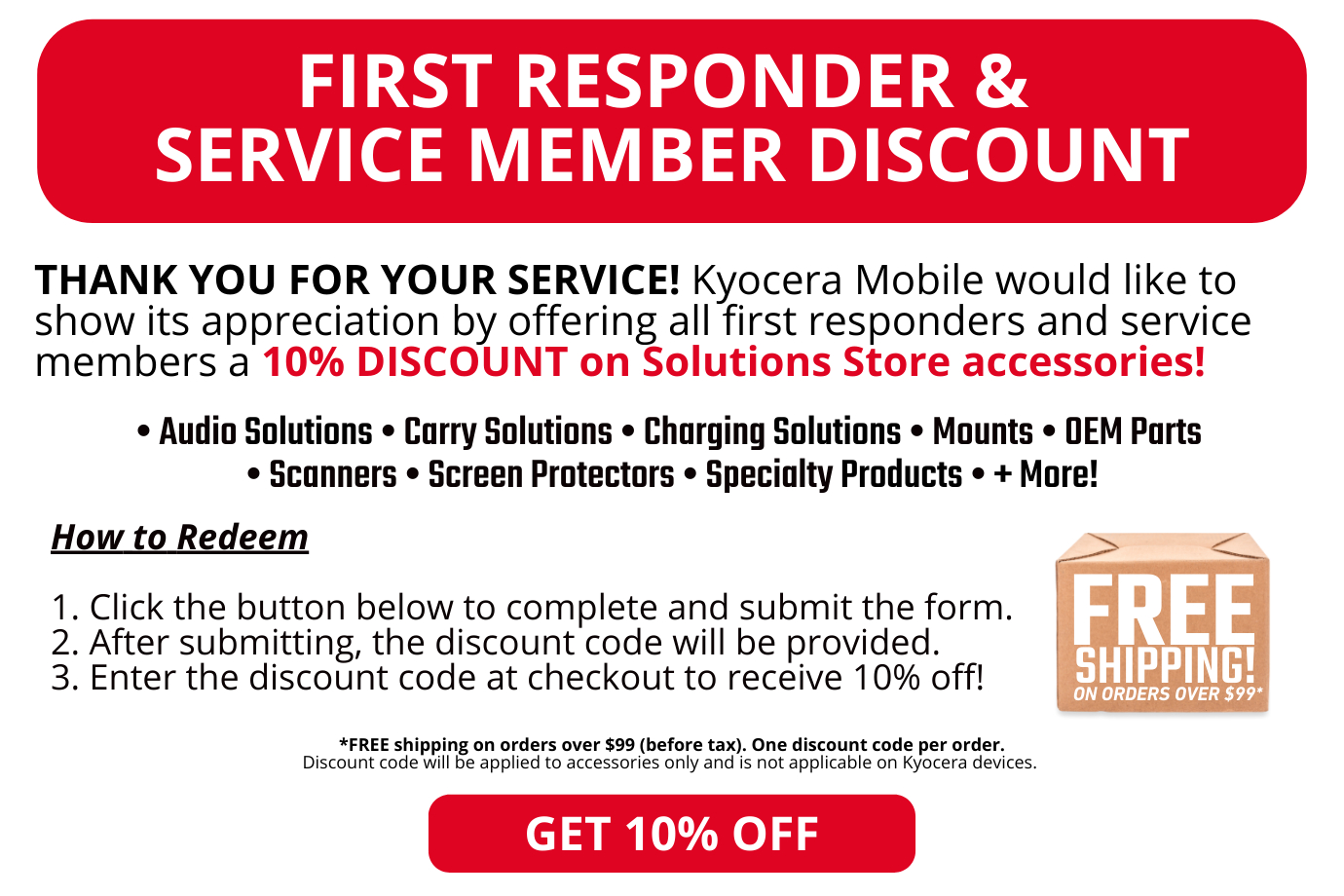 Deals & Discounts Solutions at Kyocera Mobile